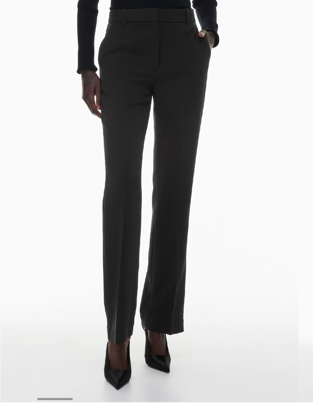 Aritzia Babaton Publish Bootcut Suit Pants in Black